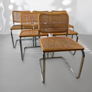 Set van 6 Cesca stoelen van Marcel Breuer voor Gavina beschikbaar voor biedingen