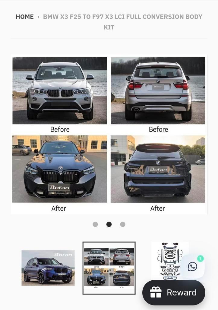 X3 f25 conversi kit, Autos : Pièces & Accessoires, Carrosserie & Tôlerie, Capot moteur, BMW, Avant, Enlèvement