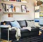 Nouveau canapé-lit (Alvdalen Ikea), 150 à 200 cm, Banc droit, 125 à 150 cm, Zitbank 45cm diep gaat naar bed 135 cm. Strak en antraciet kleur
