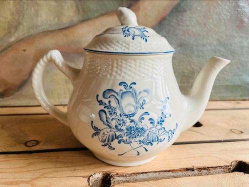 Theepot Boch La Louvière Osier Mariemont, Antiek en Kunst, Antiek | Servies los, Ophalen of Verzenden