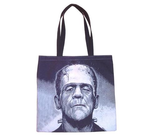 Sac tote bag Créature de Frankenstein porté épaule 40 x 40cm, Handtassen en Accessoires, Tassen | Damestassen, Gebruikt, Ophalen of Verzenden