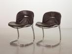 2 Gastone Rinaldi Vintage Design 'Eetkamerstoelen for Rima, Ophalen, Gebruikt, Twee, Bruin