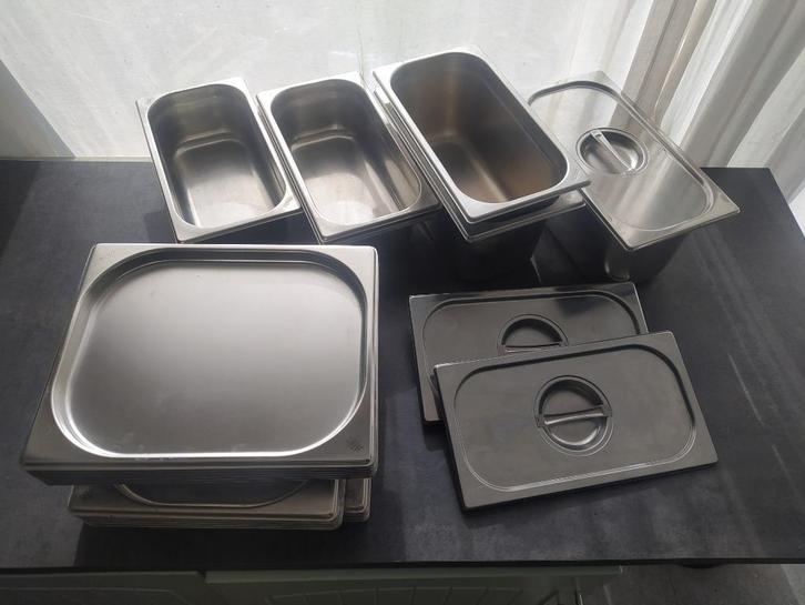 RVS Plateas inox Horeca, Zakelijke goederen, Horeca | Meubilair en Inrichting, Hotelinrichting, Gebruikt, Ophalen of Verzenden