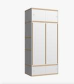 grande armoire Kewlox blanche, Maison & Meubles, Avec espace de penderie, 200 cm ou plus, 50 à 100 cm, Enlèvement