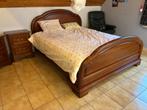 slaapkamer in edelhout kerselaar 160 x 200 + 3  kastjes, Huis en Inrichting, Ophalen, Zo goed als nieuw, Tweepersoons, Klassiek kerselaar