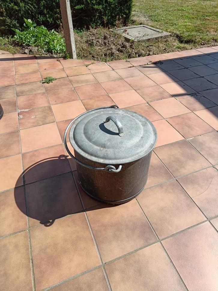 Grote ketel om groenten te blancheren, Huis en Inrichting, Keuken | Potten en Pannen, Gebruikt, Overige typen, Overige materialen