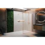Douchewand Novellini Brushed Gold, Ophalen, 100 tot 150 cm, Overige typen, Nieuw