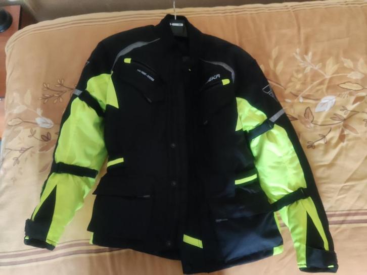Veste moto modeka noire jaune fluo 2xl, Motoren, Kleding | Motorkleding, Jas | textiel, Dames, Heren, Nieuw zonder kaartje, Ophalen
