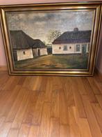 Olieverf op doek kader 105cm op 75 cm, Antiek en Kunst, Kunst | Schilderijen | Klassiek, Ophalen
