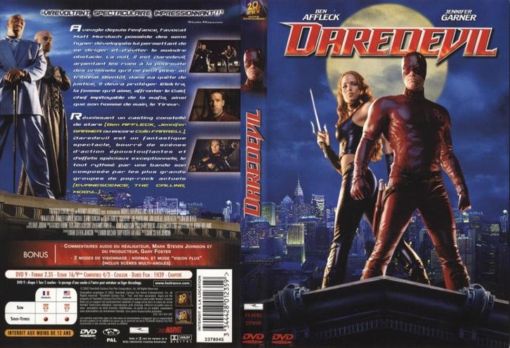 DVD  " Daredevil " (Ben Affleck & Jennifer Garner), Cd's en Dvd's, Dvd's | Science Fiction en Fantasy, Zo goed als nieuw, Fantasy