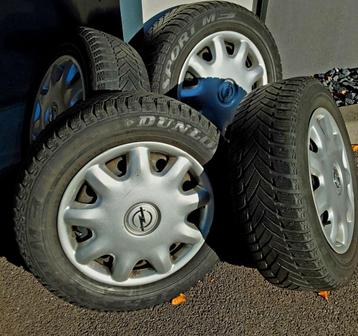 Jantes Opel, entraxe 5x110, avec pneus hiver 195/65-15, Auto-onderdelen, Banden en Velgen, Ophalen, Gebruikt, 15 inch, Banden en Velgen