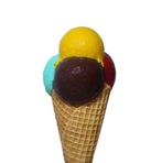 Crème glacée 1,75 m - 4 boules de glace mobiles sur un corne, Collections, Marques & Objets publicitaires, Enlèvement ou Envoi