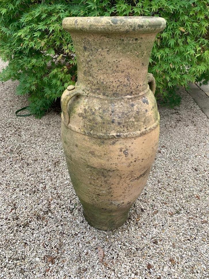 Terracotta amfoor of kruik zeer groot model, Tuin en Terras, Tuinvazen, Gebruikt, Ophalen