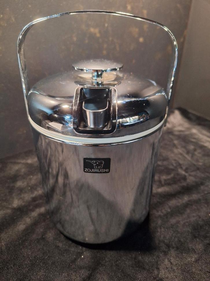 Vintage Japans Zojirushi ijsemmer in rvs, Antiek en Kunst, Curiosa en Brocante, Ophalen of Verzenden