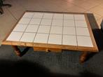 Salontafel witte tegels met hout 1schuif, Ophalen, Zo goed als nieuw
