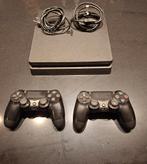 Playstation 4 slim + 2 controllers met logitech g29 en games, Games en Spelcomputers, Ophalen, Met games, Met 2 controllers, Zo goed als nieuw