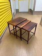 Set van 3 bijzettafels, 45 tot 60 cm, Minder dan 55 cm, Design norvégien vintage des années 1960, Ophalen of Verzenden
