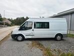 Ford Transit dubbel cabine gekeurd airco, Voorwielaandrijving, Stof, 4 cilinders, Wit