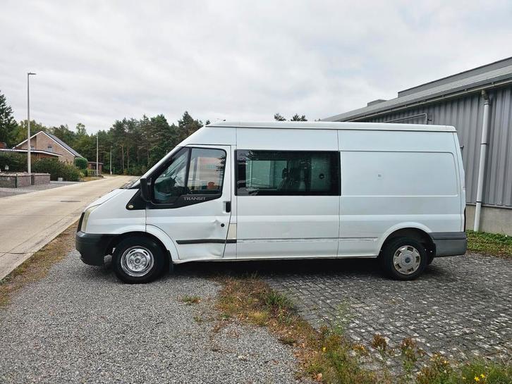Ford Transit dubbel cabine gekeurd airco, Auto's, Bestelwagens en Lichte vracht, Bedrijf, ABS, Airbags, Airconditioning, Climate control