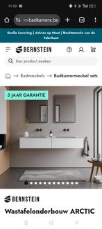 Nouveau meuble de salle de bain blanc brillant de 160 cm, Maison & Meubles, Enlèvement, Neuf, 150 à 200 cm, Meuble lavabo