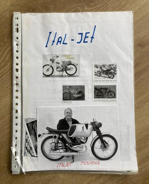 Unieke Map met documentatie Ital - Jet bromfiets / brommers, Fietsen en Brommers, Handleidingen en Instructieboekjes, Zo goed als nieuw