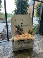 Welkomsbord, entrée bord, inkombord , trouw decoratie, huwel, Ophalen, Zo goed als nieuw