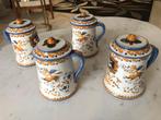 4 BOCH BFK KERAMIS bekers, Antiek en Kunst, Ophalen