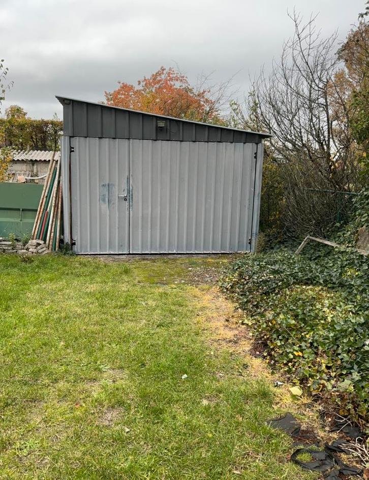 Metalen loods, Tuin en Terras, Bergingen en Tuinkasten, Gebruikt, Overige typen, Metaal, Ophalen