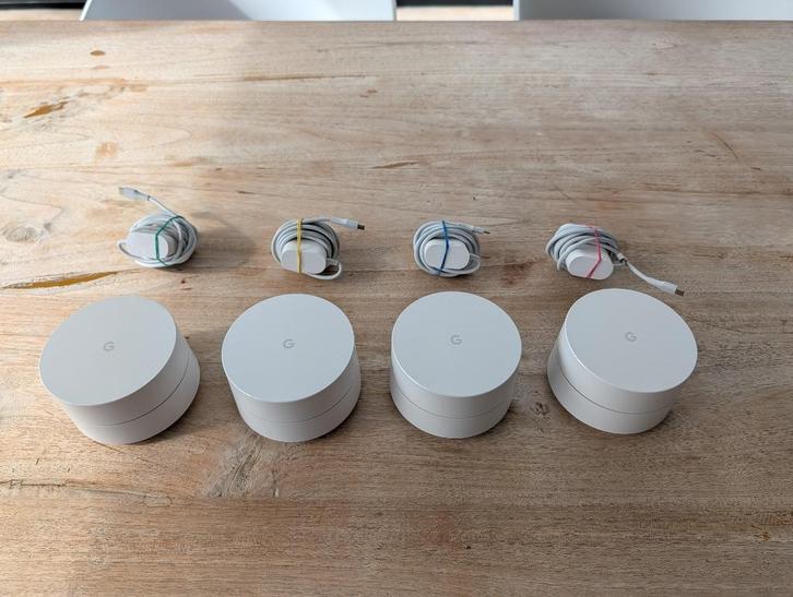 Google WiFi 4-pack - Mesh Routers, Computers en Software, Routers en Modems, Zo goed als nieuw, Router, Ophalen