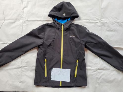 T152 Icepeak zwarte softshelljas, Kinderen en Baby's, Kinderkleding | Maat 152, Zo goed als nieuw, Ophalen of Verzenden