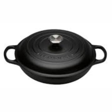 Le Creuset Gietijzeren campagnard in Mat Zwart 30cm 3,5l beschikbaar voor biedingen