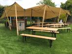 Stretch tent huren 6,5x10, Ophalen of Verzenden, Zo goed als nieuw