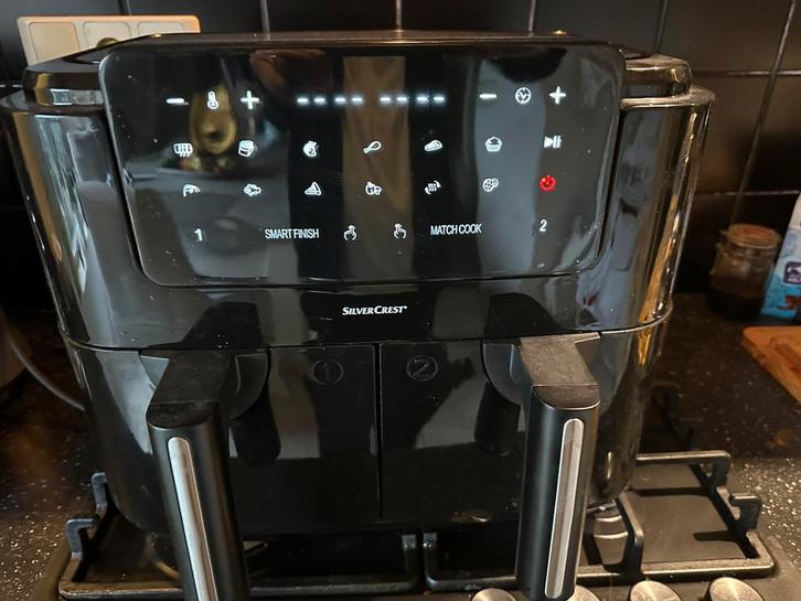 SILVERCREST Dubbele heteluchtfriteuse - 8,7L -, Electroménager, Friteuses à air, Comme neuf, Enlèvement