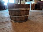 Plantenbak met half vat, Ophalen, Tuin, Gebruikt, Rond