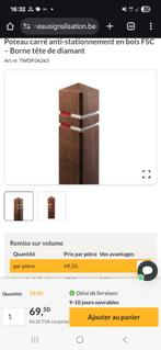 Poteau bois exotique bande reflechissante, Bricolage & Construction, Enlèvement, Neuf, Bois, Autres types