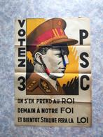 Koning Roi Leopold III België Belgique Elections Parlement, Comme neuf, Carte, Photo ou Gravure, Envoi
