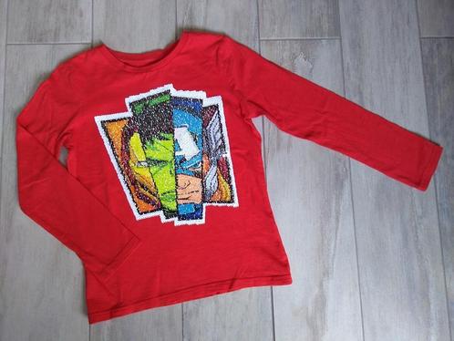 ★ M128 - Longsleeve Marvel, Kinderen en Baby's, Kinderkleding | Maat 128, Zo goed als nieuw, Jongen, Shirt of Longsleeve, Ophalen of Verzenden