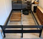 Bed 140 x 200, Ophalen, Gebruikt, Zwart, Steigerhout