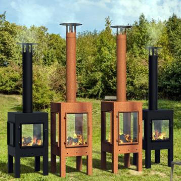 Cortenstaal tuinhaard Digna, buitenhaard, houtkachel beschikbaar voor biedingen