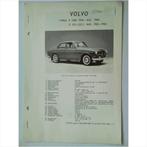 Volvo P1200 P121 P122S Vraagbaak losbladig 1960-1964 #2 Nede, Boeken, Auto's | Boeken, Gelezen, Ophalen of Verzenden, Volvo