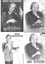 4 fotokaarten rudy silvester + handtekeningen, Ophalen of Verzenden