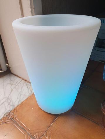 Bloempot met led