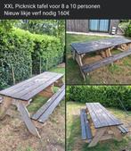 Leuke gezellige stevige XXL Picknick tafel, Tuin en Terras, Picknicktafels, Ophalen of Verzenden, Gebruikt