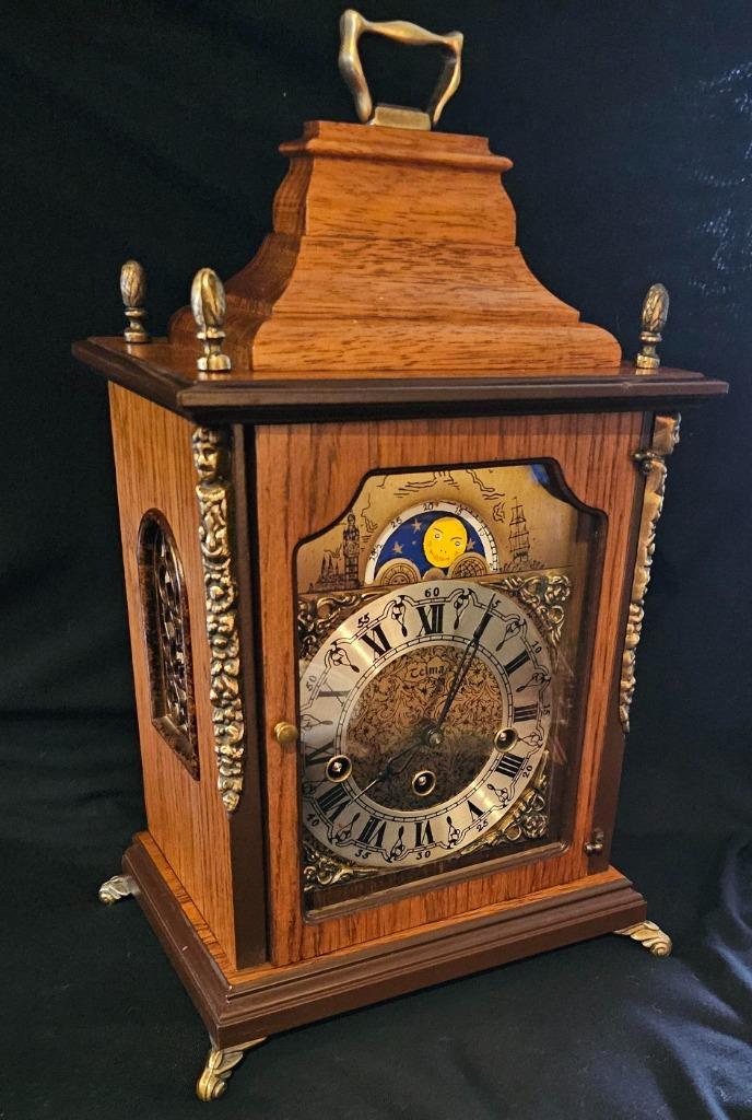 tafelklok met westminster slagwerk, Antiek en Kunst, Antiek | Klokken, Ophalen of Verzenden