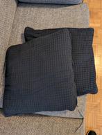 Lot de deux coussins Ikea bleu foncé, Enlèvement, Utilisé, Bleu, Carré