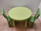 Groene Mammut kindertafel + 2 stoelen, Enlèvement, Utilisé, Table(s) et Chaise(s)