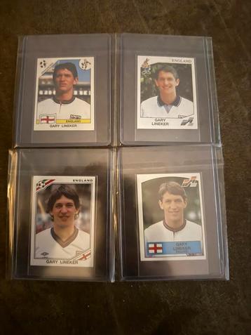 Panini sticker - gary lineker - euro 88/92 - WC 86/90 beschikbaar voor biedingen