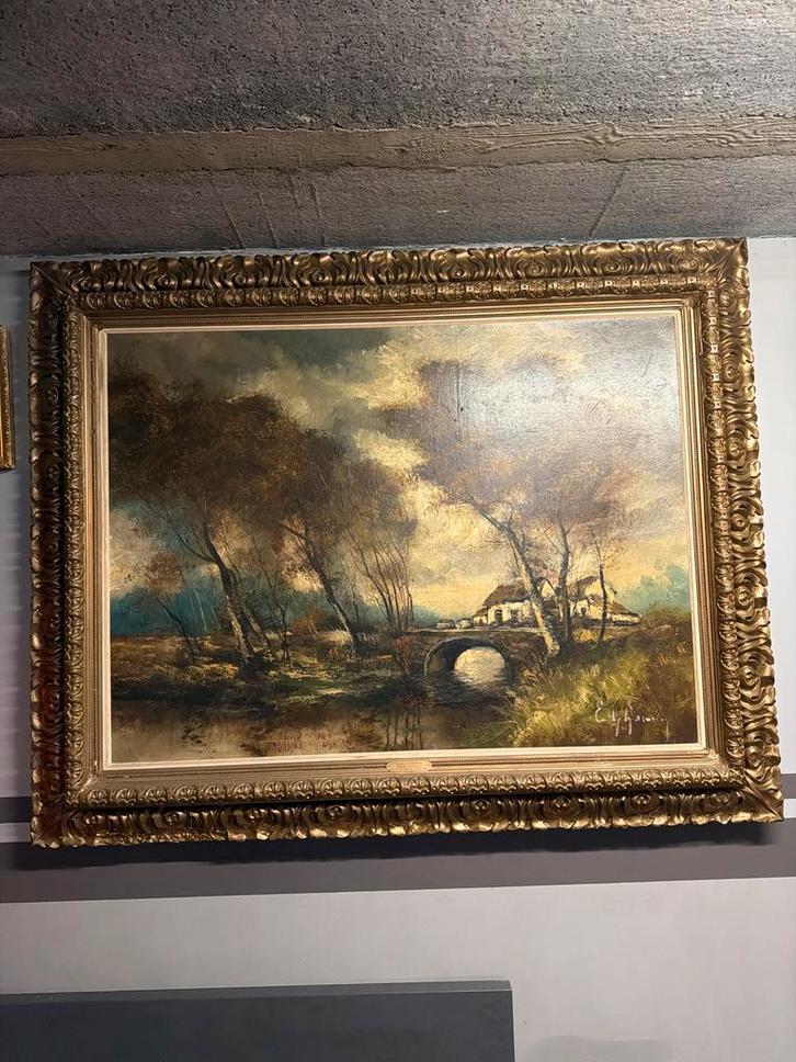 Peinture d'Emile Lammers, Antiquités & Art, Art | Peinture | Classique, Enlèvement