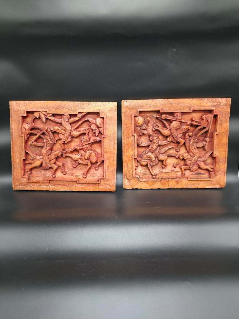 Panelen chinees antiek, Antiek en Kunst, Kunst | Niet-Westerse kunst, Ophalen