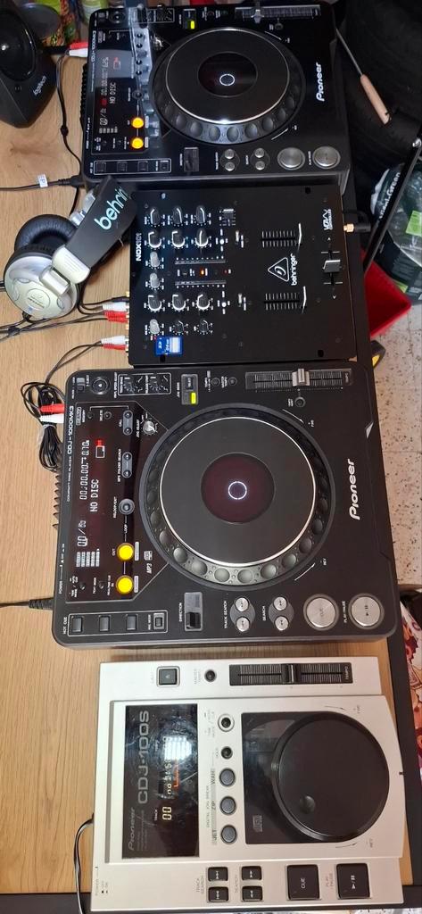2 cdj1000mk3.   mengpaneel behringer  +hoofdtelef, Audio, Tv en Foto, Cd-spelers, Ophalen of Verzenden